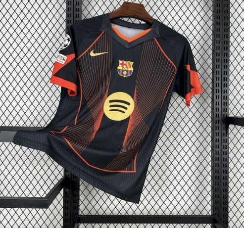FC Barcelona 2025/2026 Black Orange Shirt